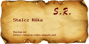 Stelcz Réka névjegykártya